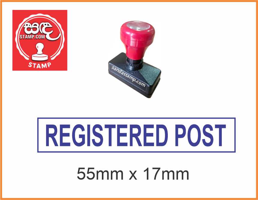 Pre Ink Stamp (Registered post)