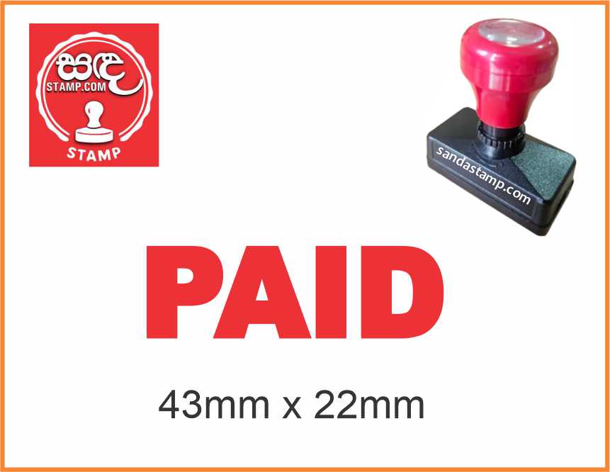 Pre Ink Stamp (Paid)